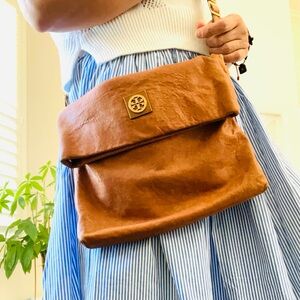 Tory Burch 
Louisa Leather Messenger Bag  Crossbody Bag